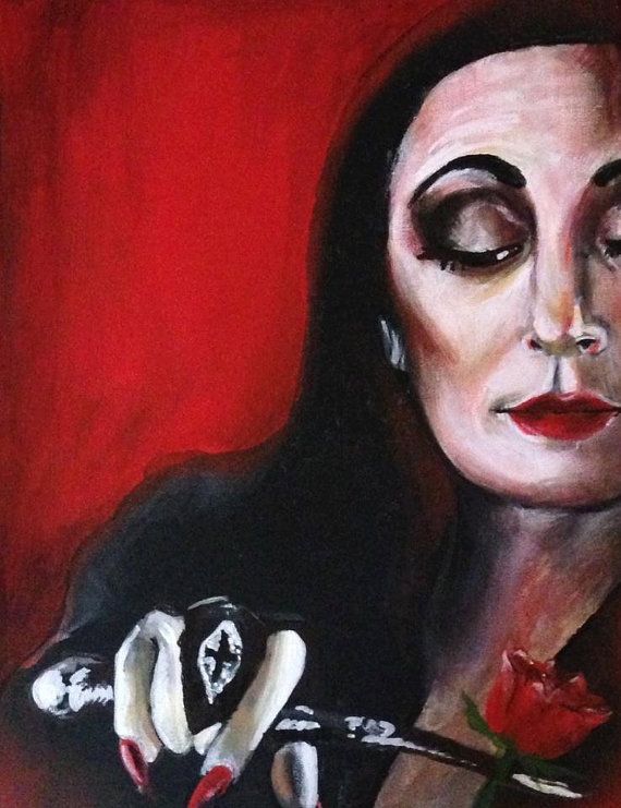570x741 Hey, I Found This Really Awesome Etsy Listing - Addams Family Painting