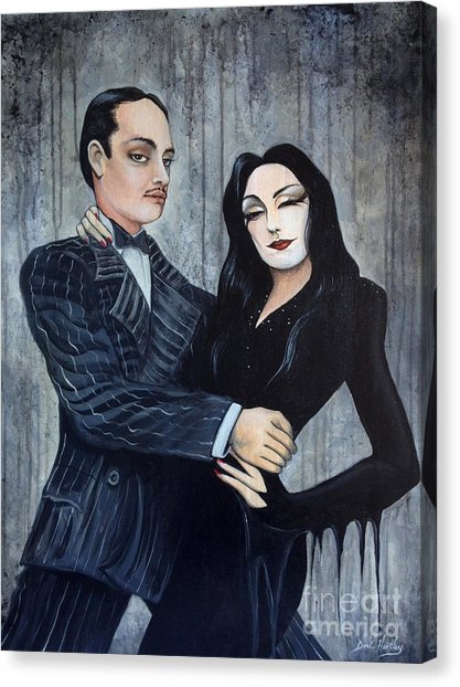 417x622 Addams Family Canvas Prints Fine Art America - Addams Family Painting