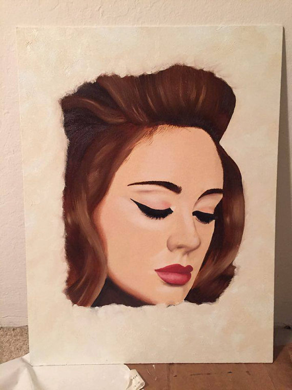 570x760 Items Similar To Adele Oil Painting 18 X 24 On Etsy - Adele Painting