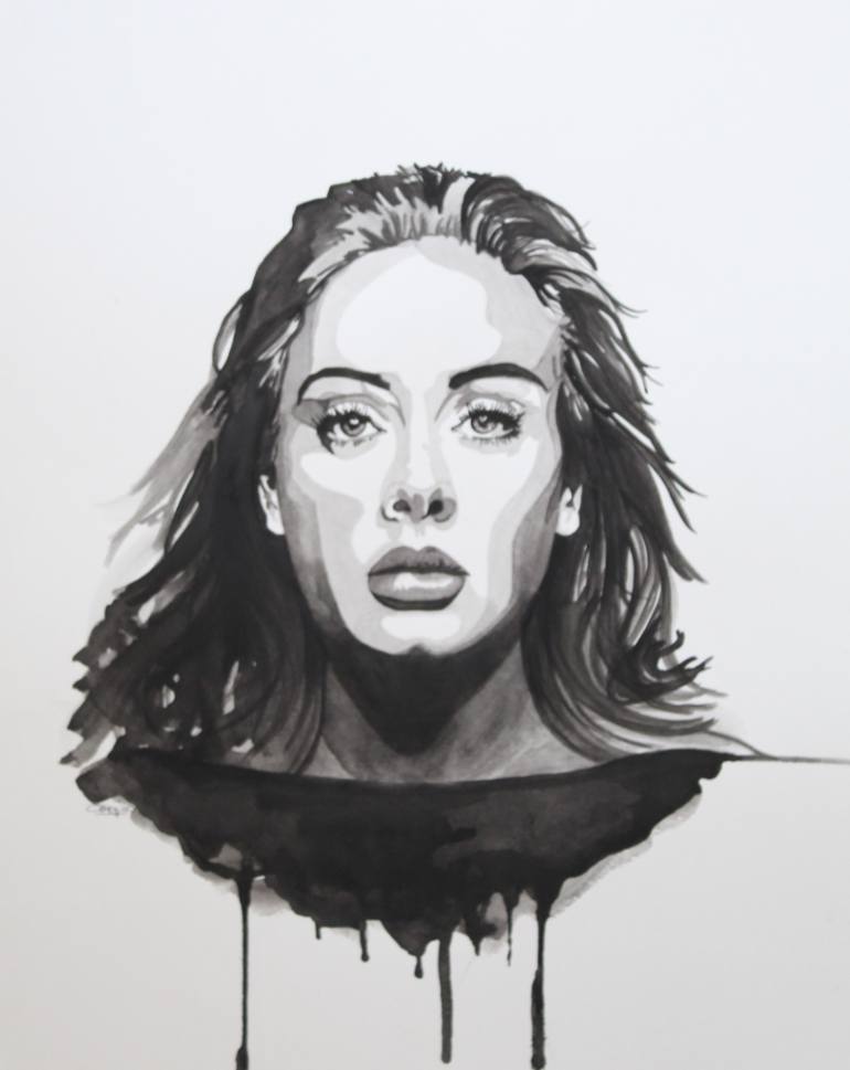 770x969 Saatchi Art Adele Painting By Clare Thaiss - Adele Painting