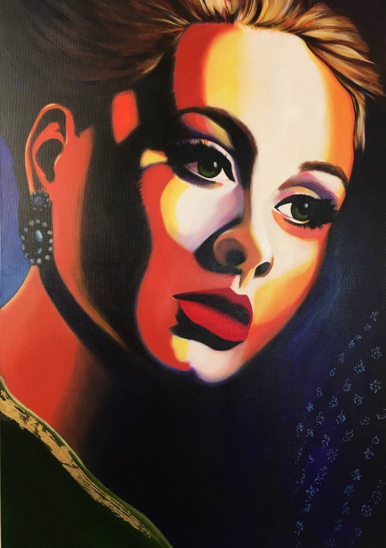 770x1092 Saatchi Art Adele Painting By Helen Dynes - Adele Painting