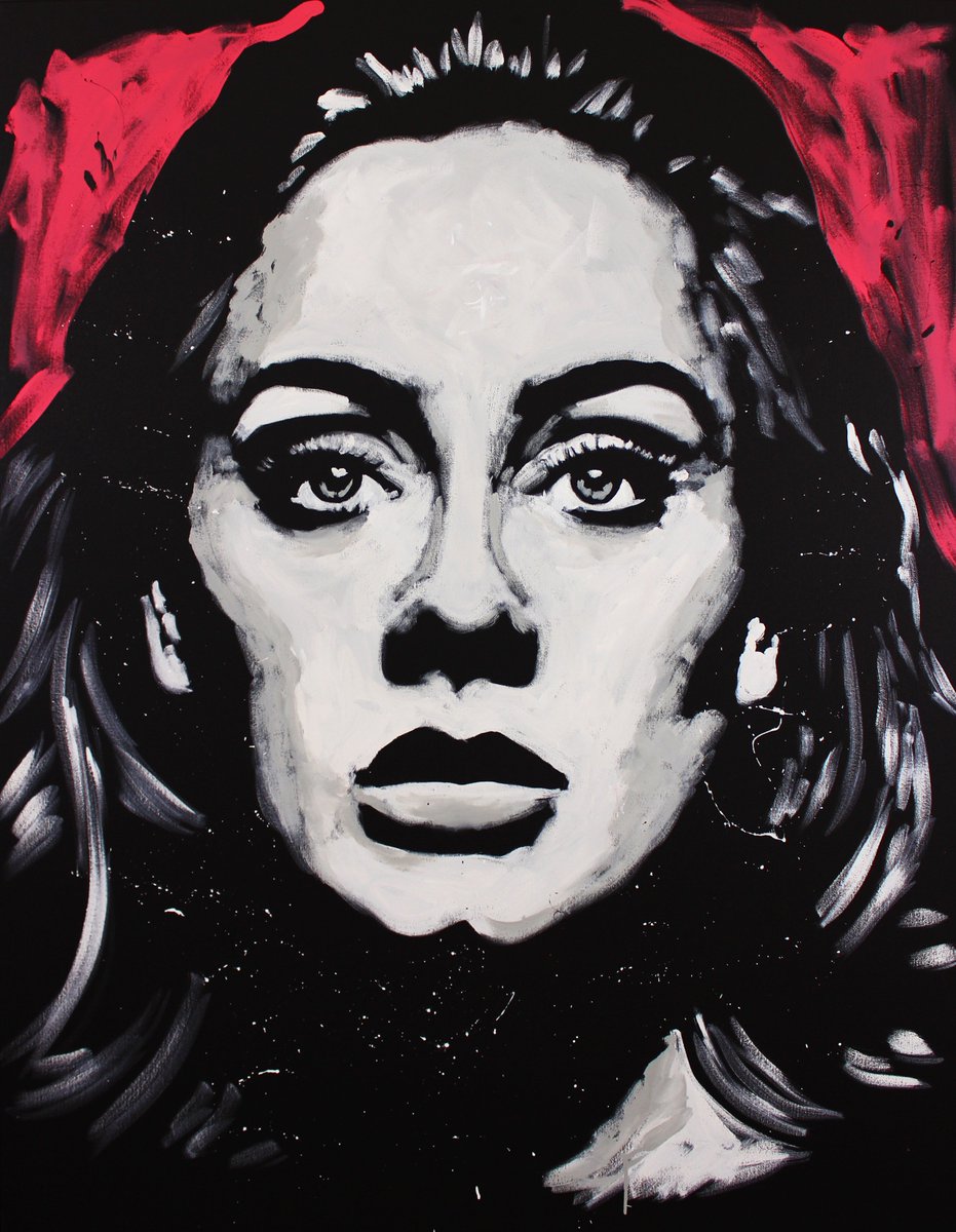 931x1200 Tim Decker On Twitter New Painting I Finished Of @adele. - Adele Painting