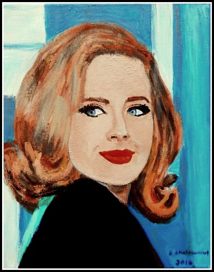 715x908 Adele - Adele Painting Pictures