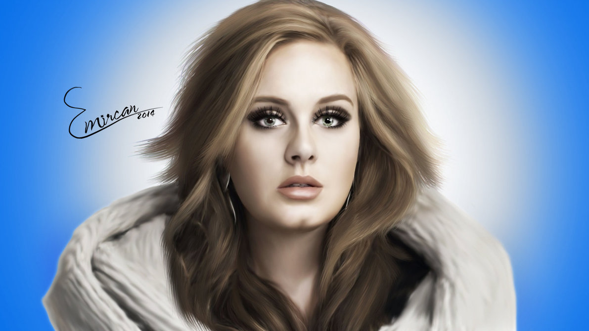 1191x670 Adele Painting 2014 By Emircansevindik - Adele Painting Pictures