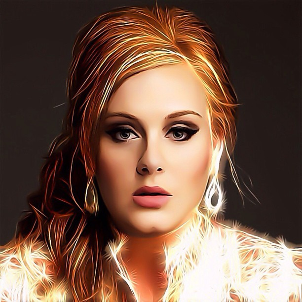612x612 Adele - Adele Painting Pictures