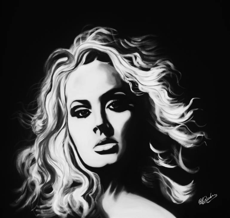 770x730 Saatchi Art Adele Painting By Richard Garnham - Adele Painting Pictures