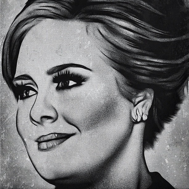 612x612 Adele - Adele Painting Pictures