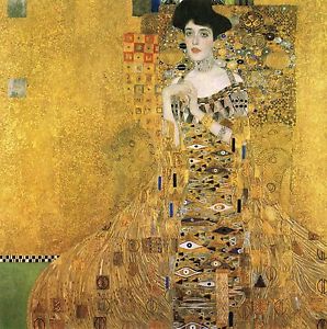 298x300 Gustav Klimt Portrait Adele Painting Print Canvas 50cm X 50cm - Adele Painting Pictures