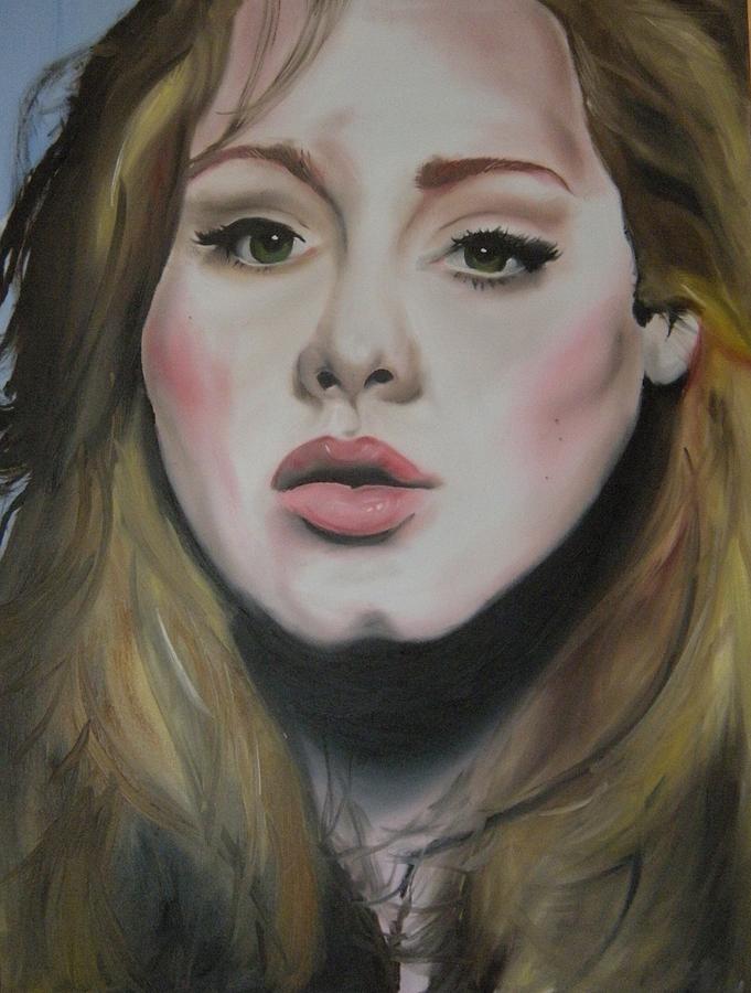 681x900 Adele Painting By Matt Burke - Adele Painting Pictures