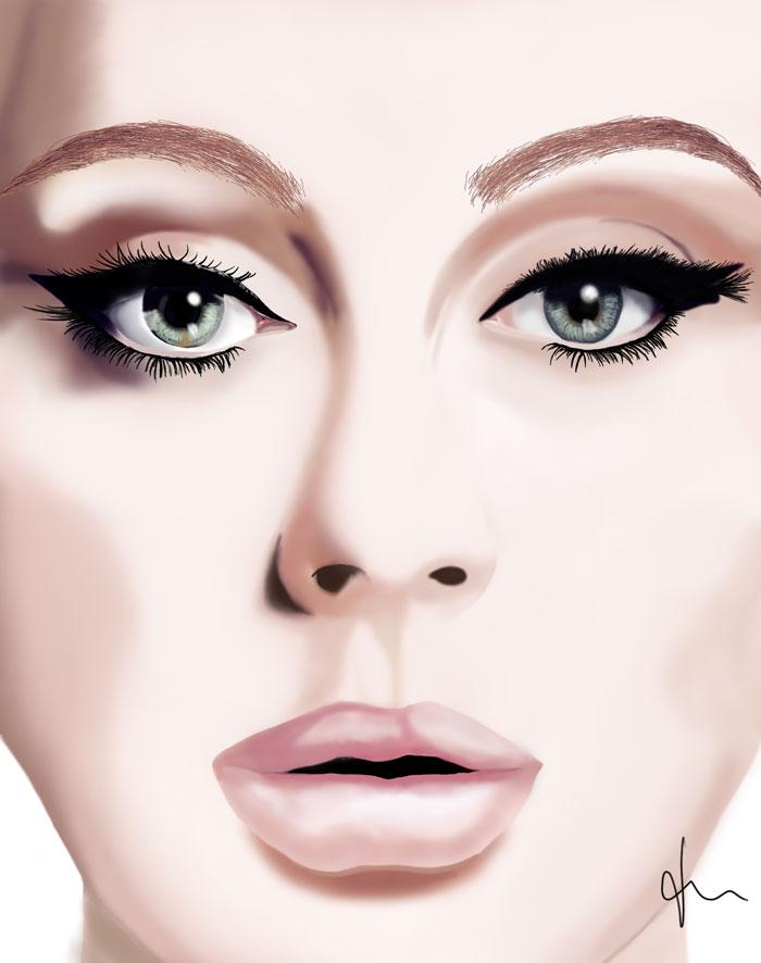 700x886 Adele By Peter Spencer - Adele Painting Pictures