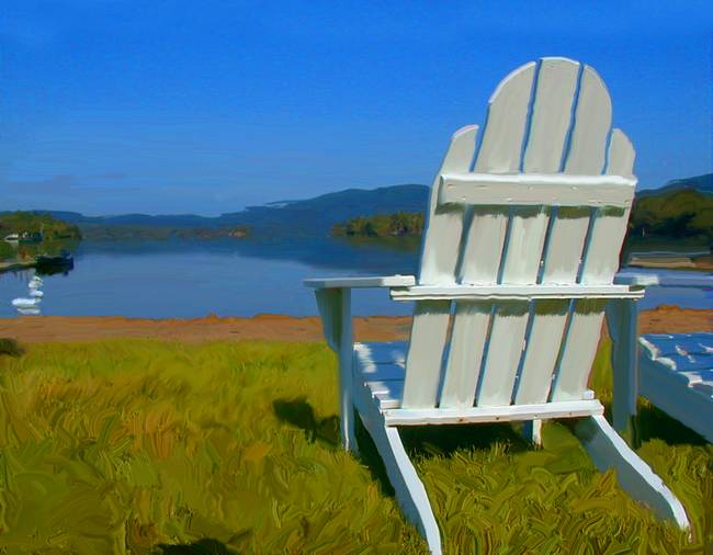 Adirondack Chair Painting Canvas 27 