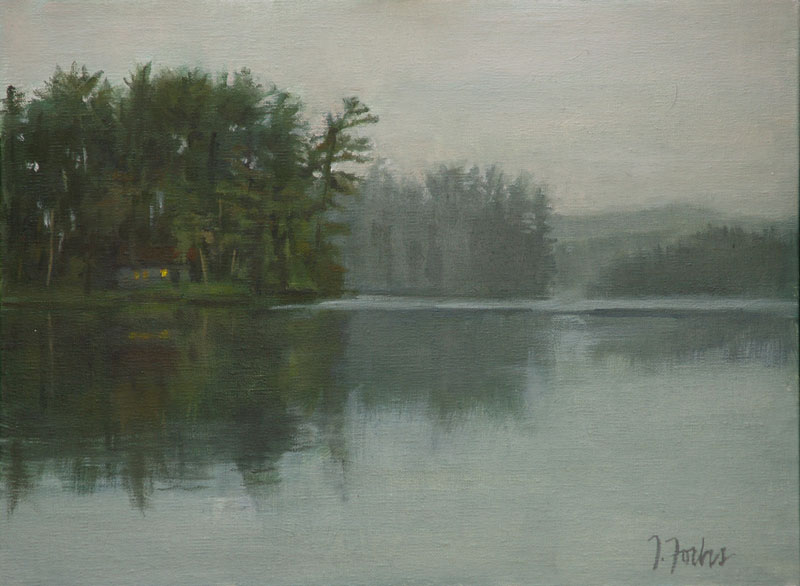 800x586 Oil Painting - Adirondack Painting