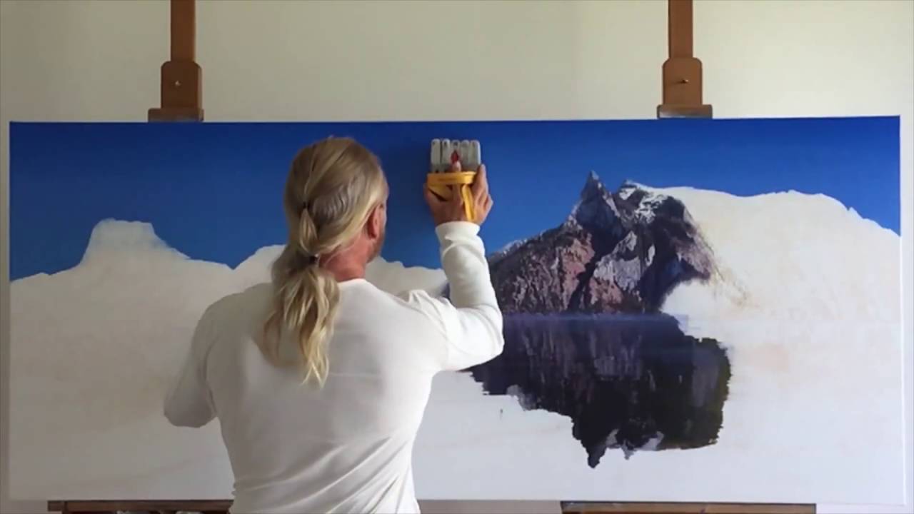 1280x720 Helmut Ditsch Pintando, Admirable - Admirable Painting