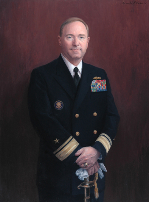 500x679 Gerald P. York Portrait Painting Amp Sculpture - Admiral Painting