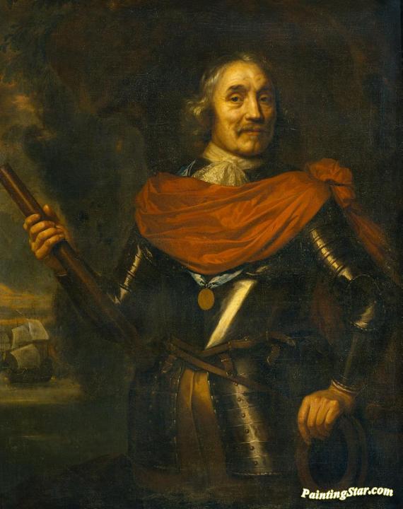 570x720 Portrait Of Admiral Maerten Harpertsz Tromp Artwork By Jan Lievens - Admiral Painting