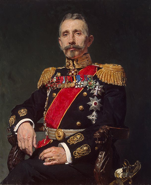 610x745 Portrait Of Admiral A. I. Rusin - Admiral Painting
