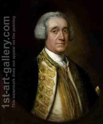 332x400 Portrait Of Vice Admiral Thomas Broderick Thomas Gainsborough - Admiral Painting