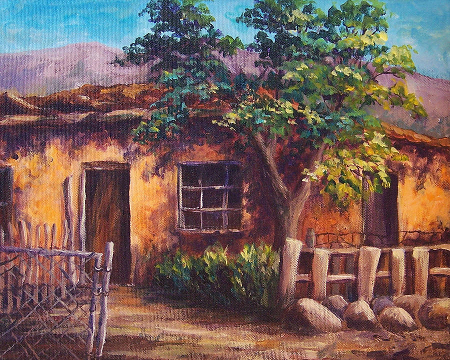 900x720 Southwest Adobe Painting By Candy Mayer - Adobe Painting