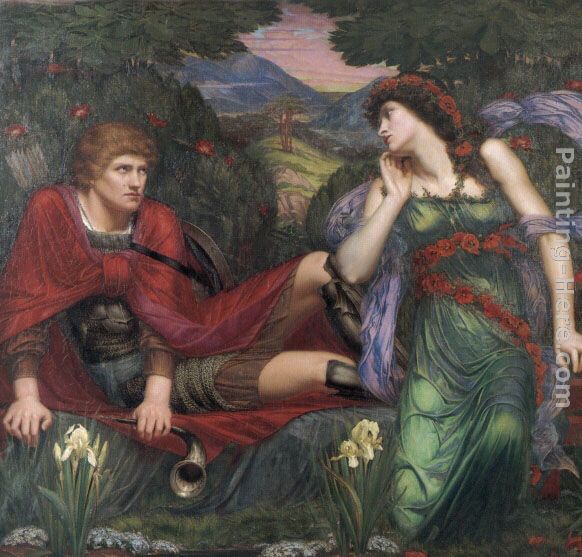 582x557 Sidney Harold Meteyard Venus And Adonis Painting Anysize 50% Off - Adonis Painting