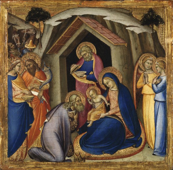 600x590 The Adoration Of The Magi - Adoration Of The Magi Painting