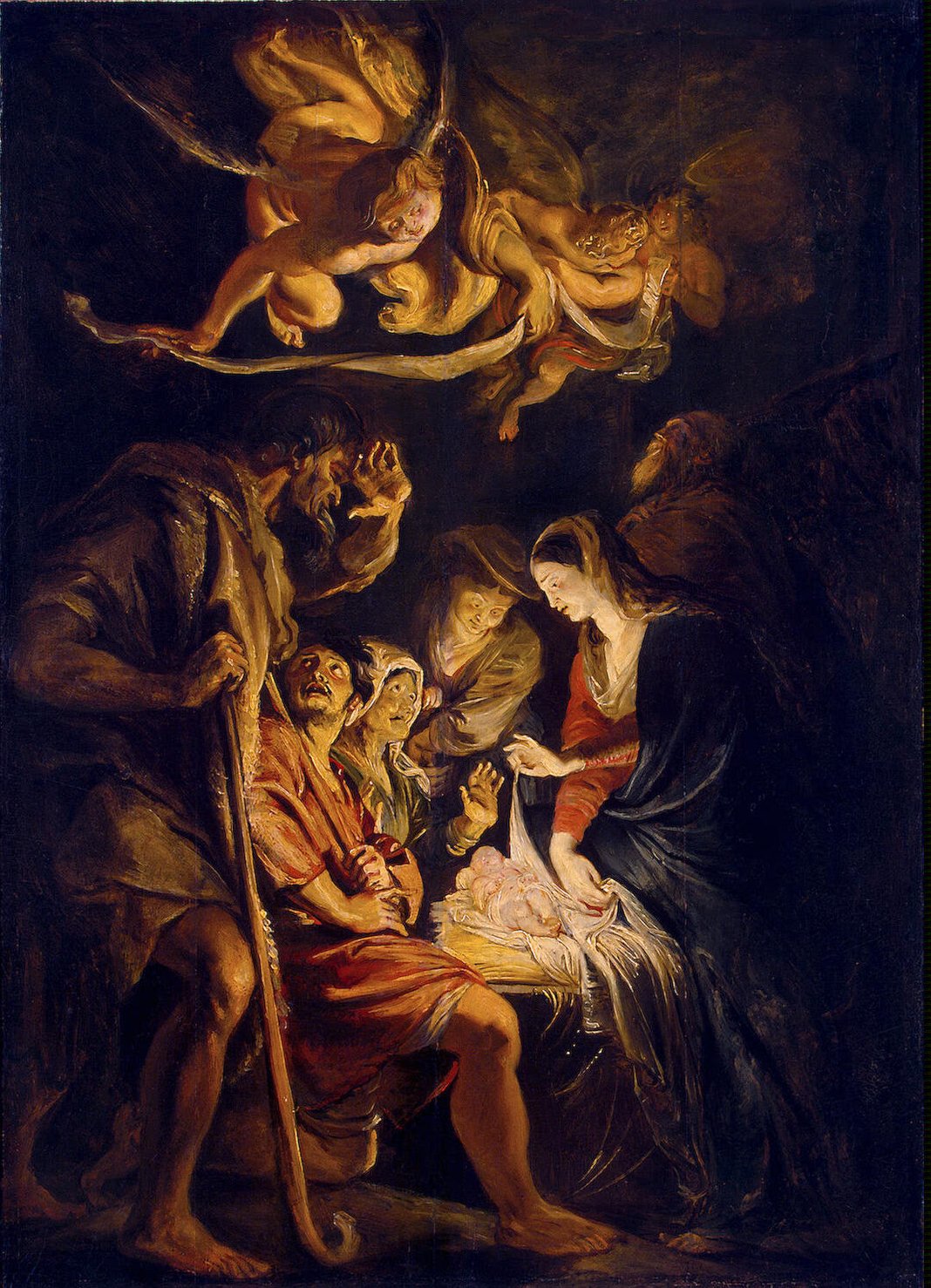 1068x1478 Adoration Of The Shepherds Painting Pieter Paul Rubens Oil Paintings - Adoration Painting