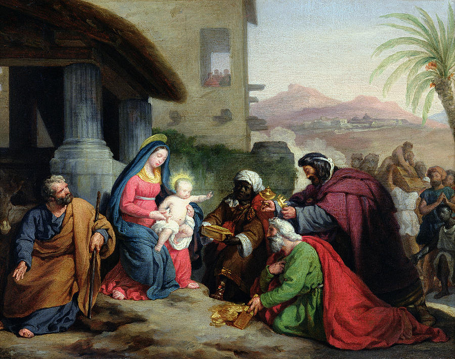 900x710 The Adoration Of The Magi Painting By Jean Pierre Granger - Adoration Painting