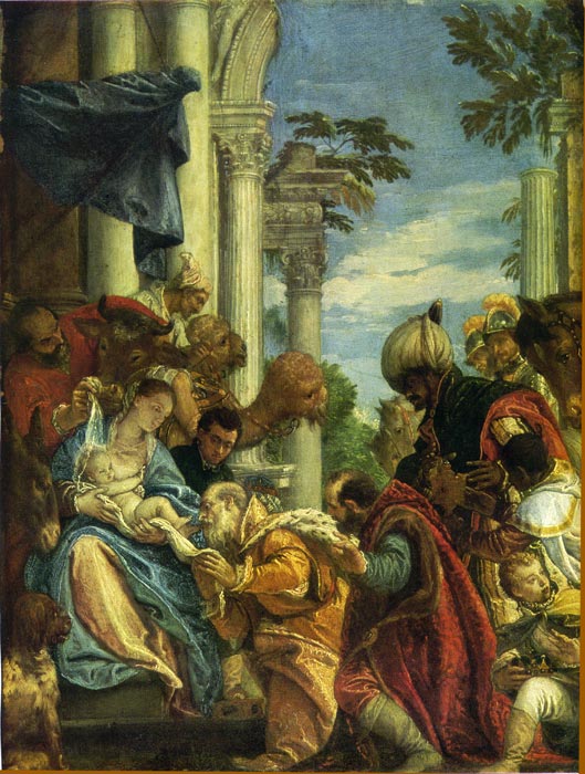 529x700 The Adoration Of The Magi - Adoration Painting