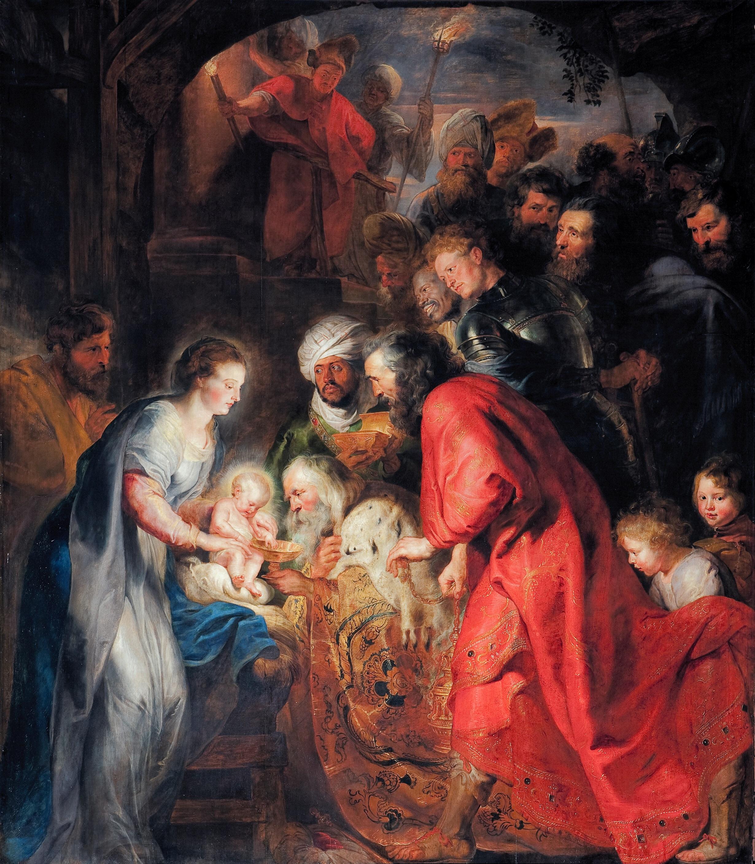 2460x2815 The Adoration Of The Wise Painting By Peter Paul Rubens 1619 - Adoration Painting