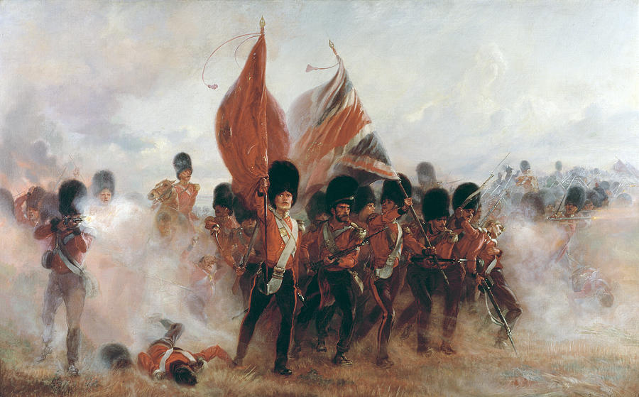 900x559 The Colors Advance Of The Scots Guards At The Alma Painting By - Advance Painting