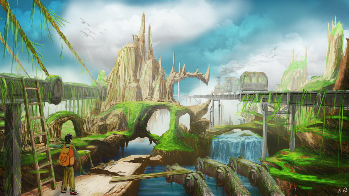 1191x670 Digital Painting 6 Adventure By Kq4rt - Adventure Painting
