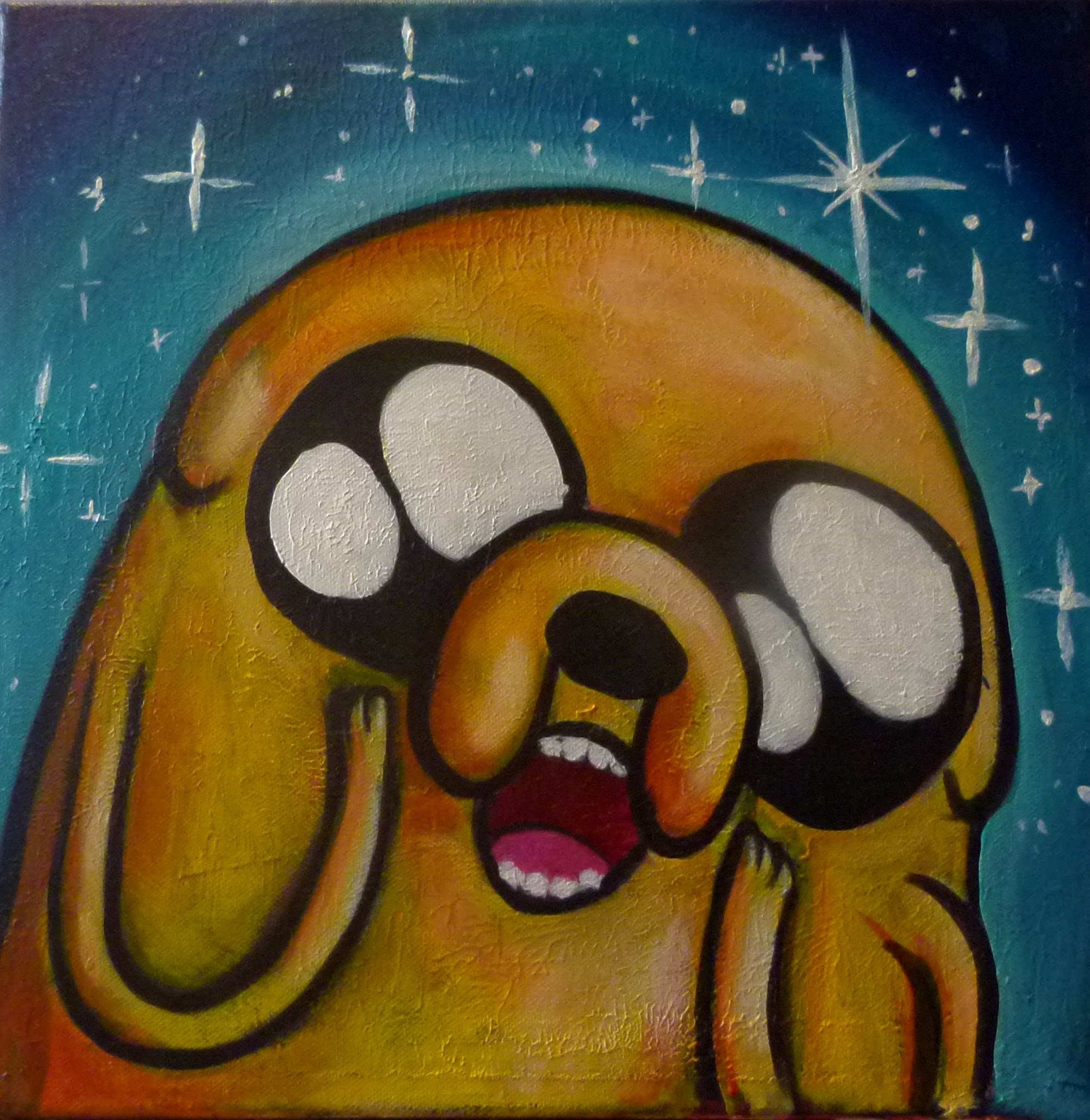 2005x2061 Jake The Dog Painting (Adventure Time) - Adventure Painting