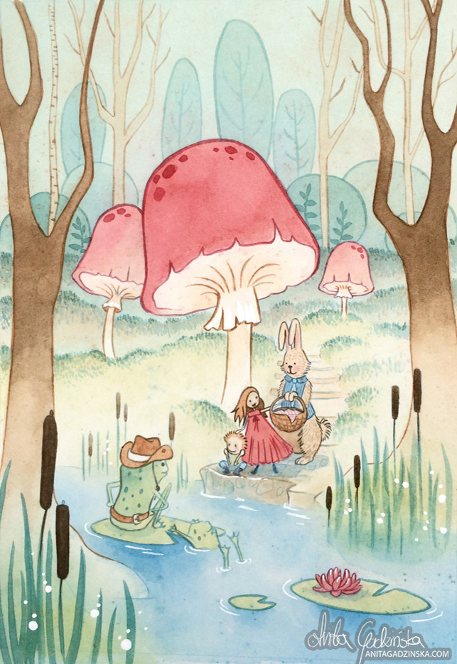 643x935 Anita Gadzinska Art Picnic Adventure - Adventure Painting