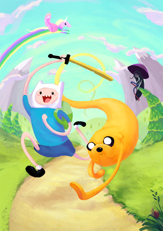 Adventure Time Painting at PaintingValley.com | Explore collection of ...