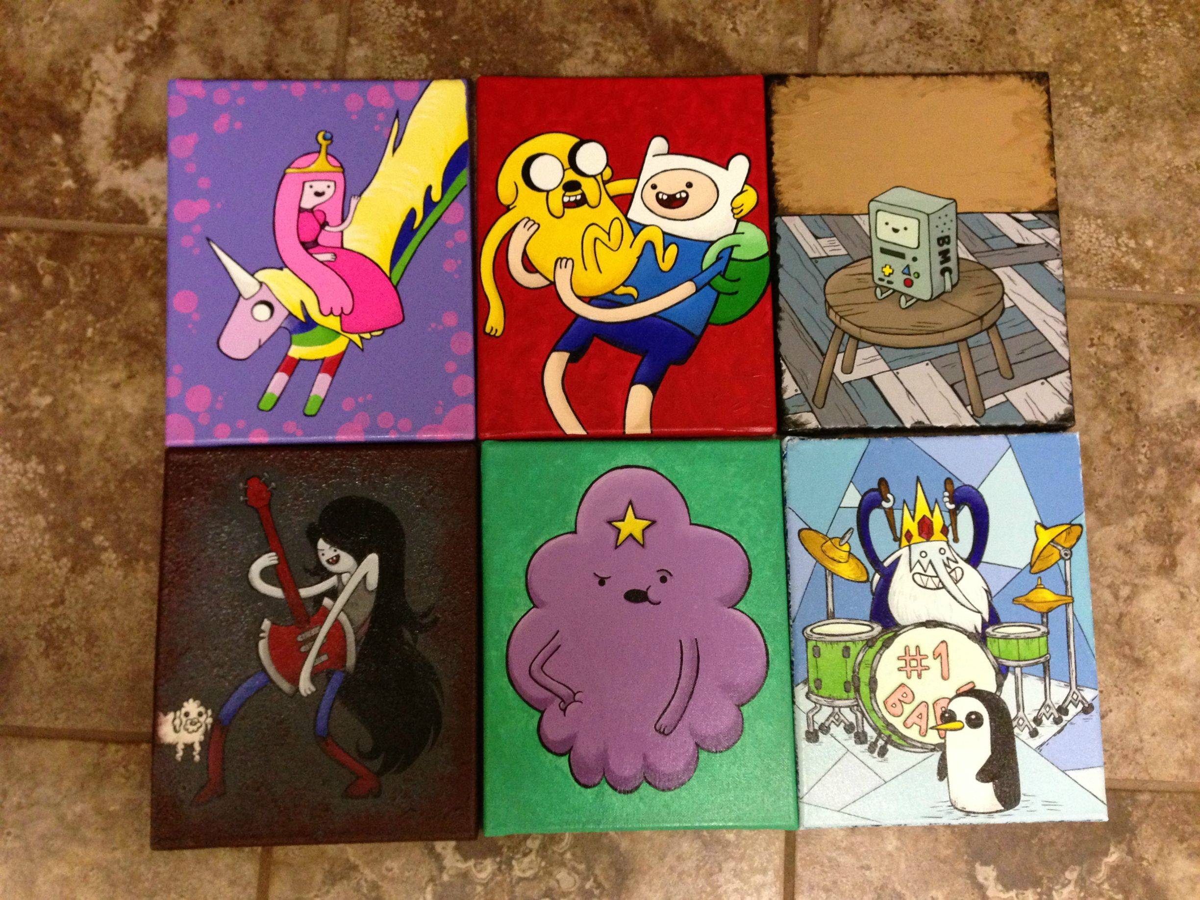 2448x1836 My Boyfriend's Roommate Commissioned Me To Do A Series - Adventure Time Painting