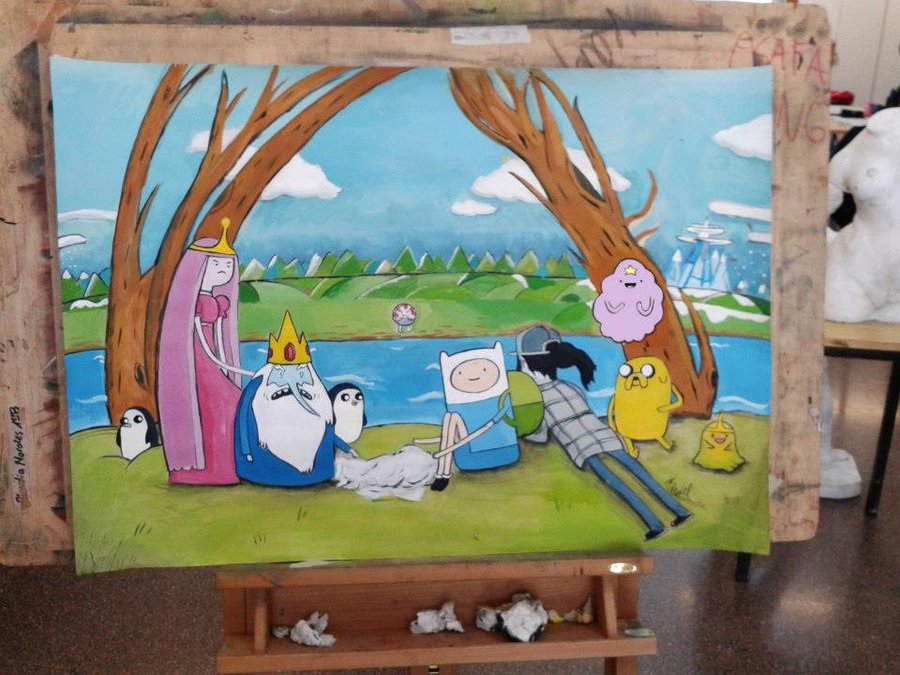 900x675 Adventure Time (2) By Mcorderroure - Adventure Time Painting