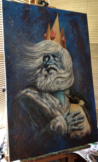 333x550 Adventure Time Ice King Portrait By James Hance The Mary Sue - Adventure Time Painting