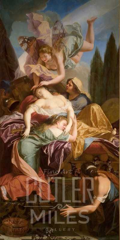 400x800 The Aeneid The Death Of Dido By Antoine Coypel Ii Art Reproduction - Aeneid Painting