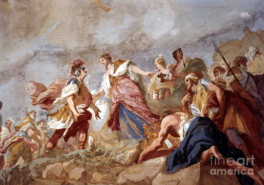 900x630 Amigoni Dido And Aeneas Painting By Granger - Aeneid Painting