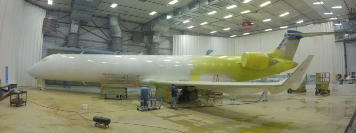 1200x450 Regional Aircraft Painting - Aerospace Painting