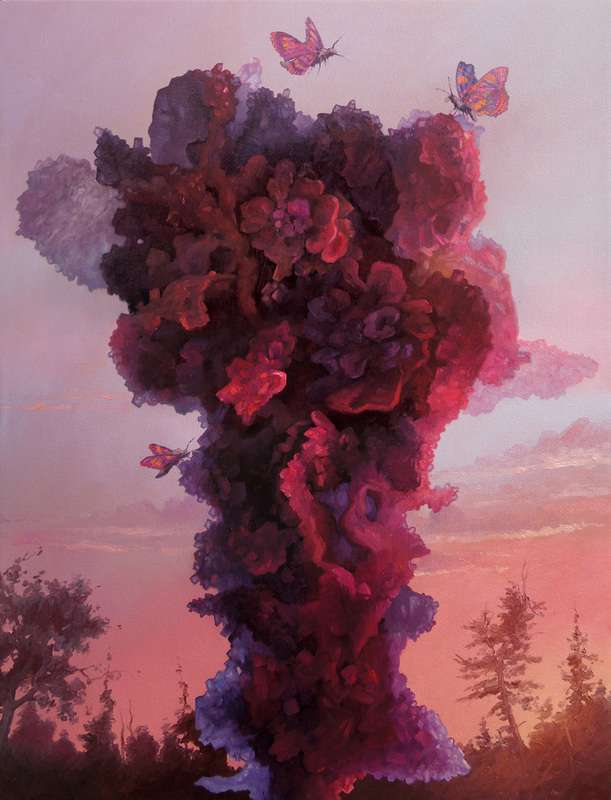 611x800 The Paintings Of Adrian Cox Illuminate Fantasy Landscapes With Out - Aesthetic Painting