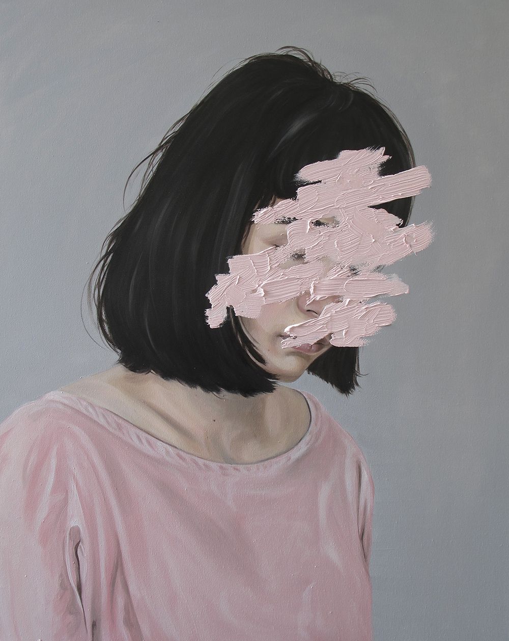 1000x1258 Tokyo Social Club 14isarbitrary Fixed It Iii Oil On Canvas 60 X - Aesthetic Painting