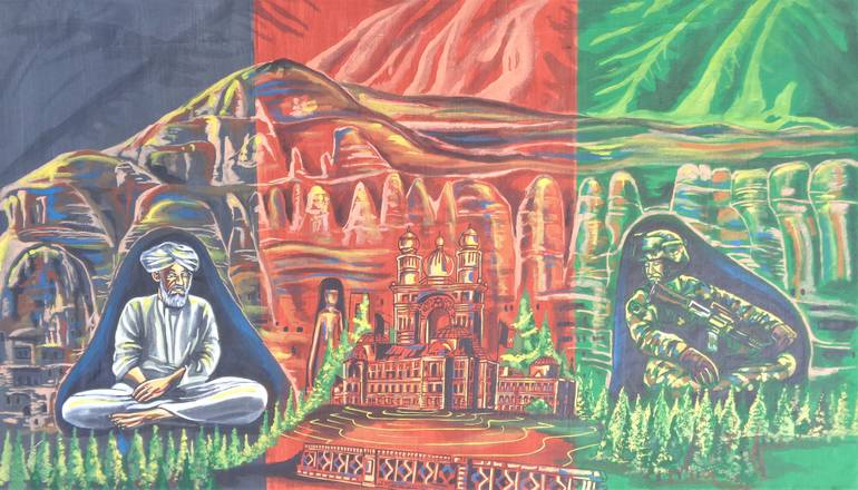 770x440 Saatchi Art Afghanistan. Painting By Oliver Martin - Afghanistan Painting