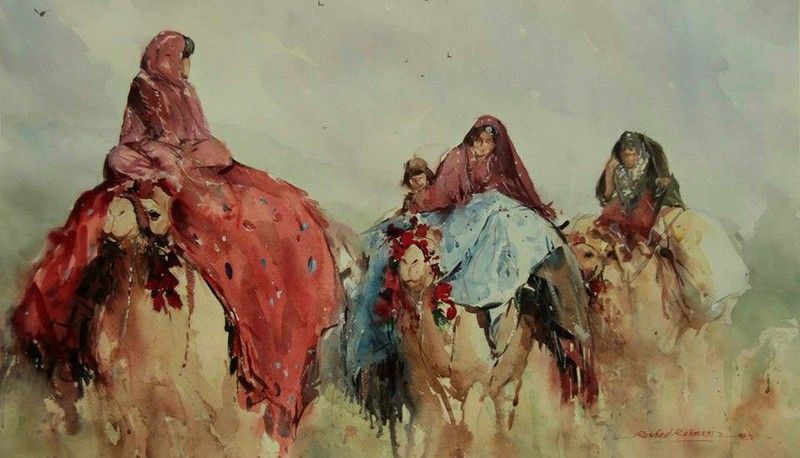 800x458 Afghanistan Painting Kuchi Nomad - Afghanistan Painting