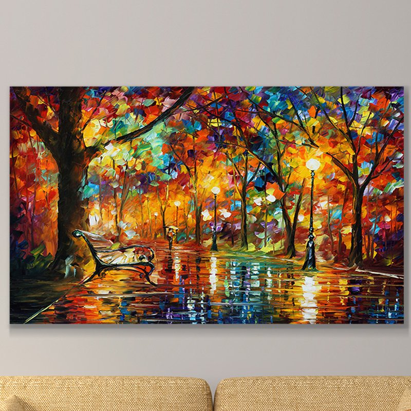 800x800 Pictureperfectinternational Colorful Night By Leonid Afremov - Afremov Painting