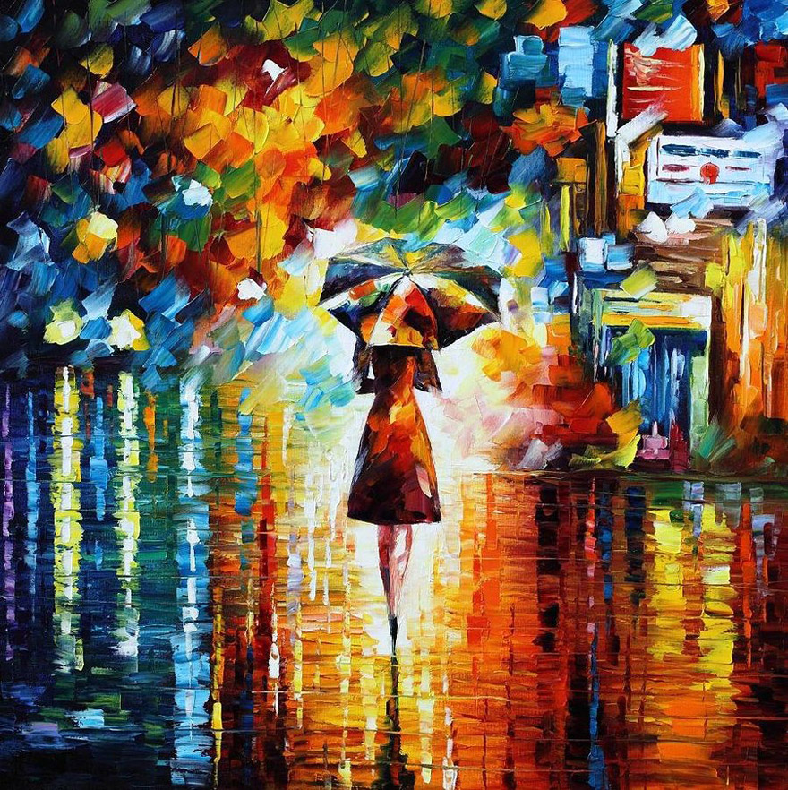 880x882 The Fusion Of Colors In Leonid Afremov's Nostalgic Oil Paintings - Afremov Painting