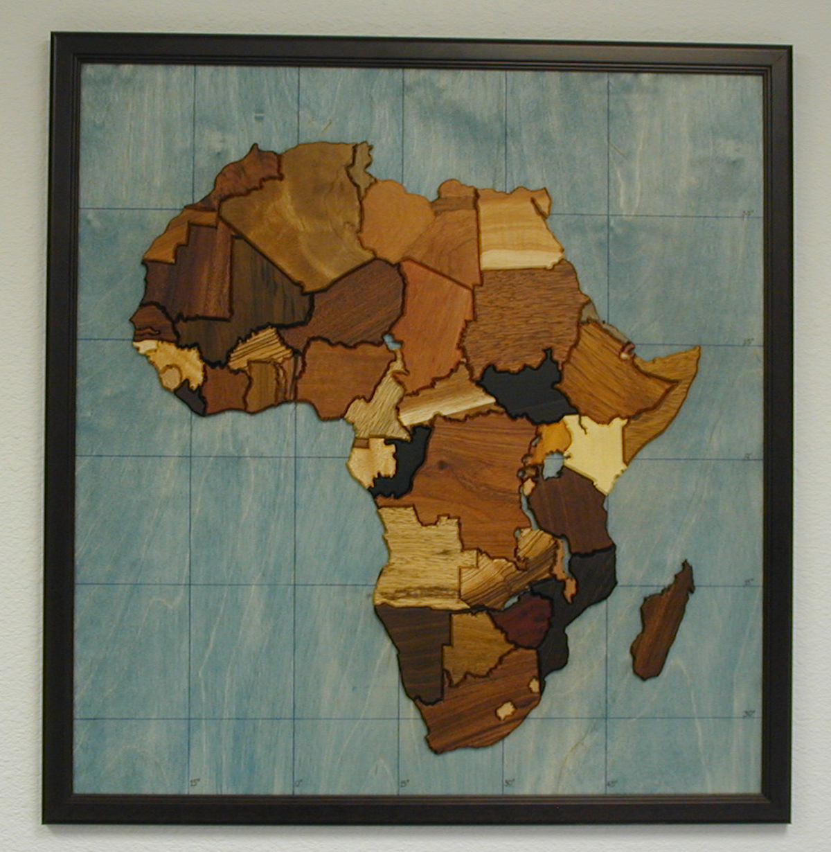 1200x1230 About The International Wood Collectors Society - Africa Map Painting