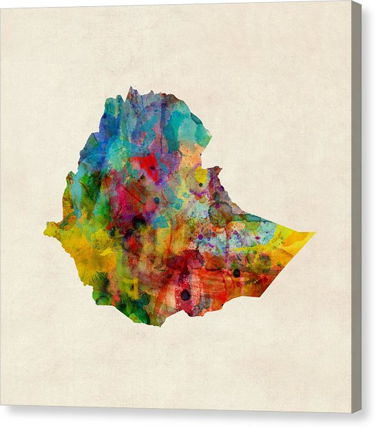 546x622 Africa Map Canvas Prints Fine Art America - Africa Map Painting