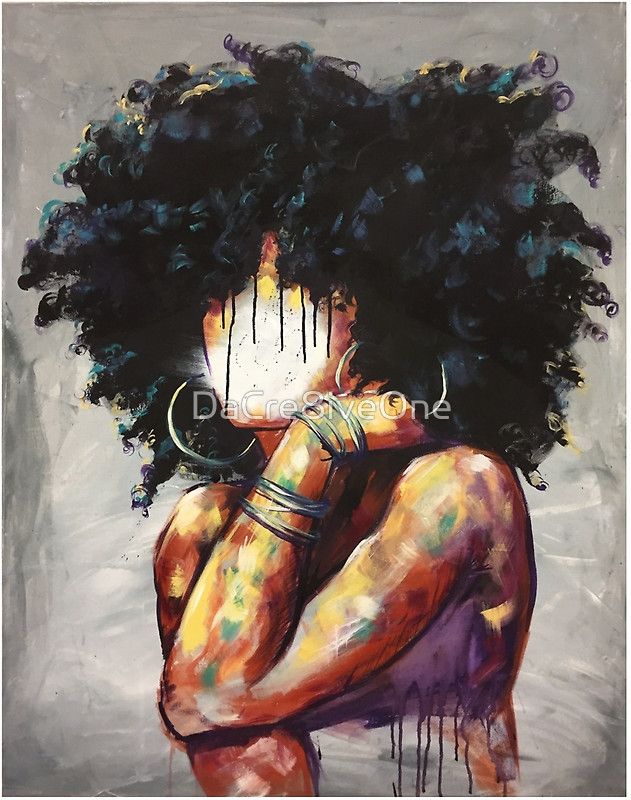 631x800 Black Women Painting - African American Woman Painting
