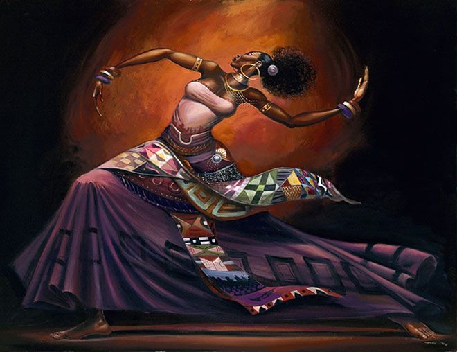 660x508 30 Stunning Black Woman Paintings And Illustrations By Frank Morrison - African American Woman Painting