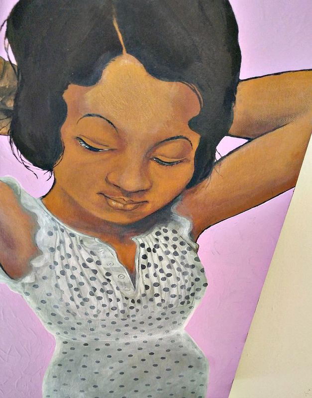 627x800 Original Acrylic Painting Of A Retro African American Woman - African American Woman Painting